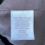 Halogen Asymmetrical Zip Boiled Wool Blend Black Coat Size M Photo 4