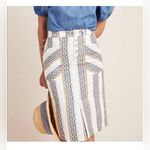 Anthropologie  Quincy Embroidered Eyelet Pencil Skirt 4 Photo 1