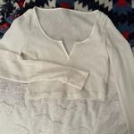Aritzia TNA Waffle scoopneck longsleeve Photo 0