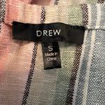 Drew Anthropologie  Emerson Pastel Stripes Linen Blend Bandeau Jumpsuit Size S Photo 8