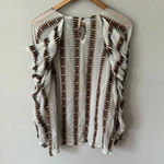 MUNTHE Envy Frill Print Ruffle Blouse Size 34 or US 4 White Photo 5