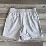 Karl Lagerfeld Karl Lagerfield Faux Leather Biege Shorts Photo 5