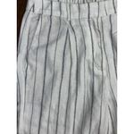 Old Navy  Size M Woman Extra High-Rise Taylor Wide-Leg Striped White Linen-Blend Photo 12