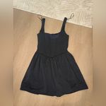 ZARA NWT Dark Grey Corsett Dress Photo 3