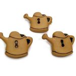 Watering Can Button Earring and Pin Set Gardening Photo 0