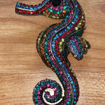 Sea‎ Horse Brooch Purple Photo 0