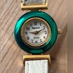 Majestron Vintage Set Collection Ladies Watch Interchangeable Bezel and Straps White Photo 3