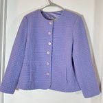 Appleseeds Jacket Womens Sz 14 80% Wool Lavender Knit Purple Size L Photo 0