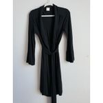 Soma Women's Cool Nights Short Robe Black Small/Medium Photo 5