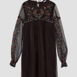 ZARA  Plumetis Embroidered Dress Photo 4