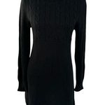 SO  Black Long Sleeve sweater dress Turtle Neck XL Photo 0