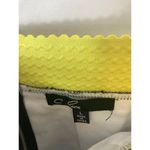 C. Luce  Floral Tulle Overlay Skirt with Yellow waist band L Photo 1