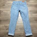 Madewell  The Slim Boy Jean Mid Rise Distressed Stretch Blue Jeans Size 26 Photo 2