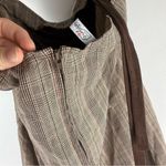 Forplay Elegant Brown and Cream Plaid Dress Size M Photo 4