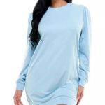 Kingston Grey Light Blue Puff Sleeve Casual T Photo 0