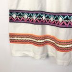 ASOS  White Embroidered Hem A-Line Mini Dress 8 Photo 4