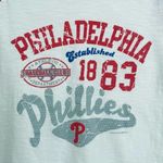 Genuine Merchandise Campus Lifestyle Philadelphia Phillies Raglan Baseball Shirt Size Large Juniors Photo 2