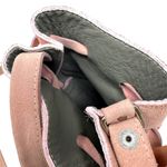Tesoro Pink Suede Leather Bucket‎ Bag Crossbody Shoulder Strap Photo 5