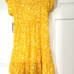 No Boundaries Nwt babydoll womens Floral Yellow Dress Photo 2
