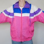 Lavon Vintage 80s Colorblock Windbreaker Jacket Photo 2