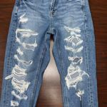 American Eagle Stretch Distressed Mom Jeans Size 4 X-Short Photo 1