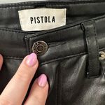 Pistola  Faux Leather Pants Aline High Rise Skinny in Onyx Size 25 Photo 5