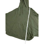 Lou & grey  Sweater Hooded Poncho Size Medium Oversized Olive Stretch  Top Photo 5