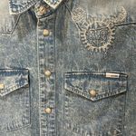 MOTHER All My Exes Shirt in Barking Up The Wrong Palm Tree Size XS Blue Photo 8