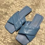 ZARA  Blue Padded Leather Flat Sandals Size 36 EU Photo 2