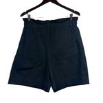 Everlane  Organic Cotton Ultra High Rise Classic Black Paper Bag Shorts Size L Photo 1