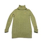 Ralph Lauren Sport Womens S Cable Knit Turtleneck Tunic Sweater Preppy Old Money Photo 1