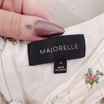 Majorelle  Floral Printed Long Sleeve Romper Mini Metallic Lurex Thread Photo 2