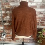 SheIn Brown Knit Turtleneck Long Sleeve Sweater Size S Photo 3