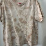 Carly Jean Los Angeles  Beige Tie-Dye Tee Photo 0