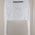 Aerie  Cropped Shirt Long Sleeve Photo 0