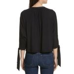 Free People  Womens Keepin On Top Relaxed Black Shirt Size S Photo 1