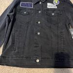 Disney  haunted mansion black patched denim jacket never worn Photo 3