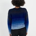 American Eagle  boxy striped ombré sweater blue Photo 5