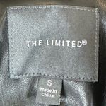 The Limited  Moto Jacket Womens S Black Faux Leather Quilted Biker Gothic Punk Photo 3