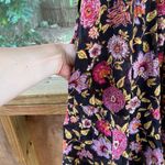 Free People Oh Baby Black And Pink Floral Mini Dress Size XS Photo 4