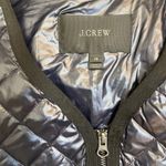 J.Crew Womens Size XS Puffer Feather Down Quilted Vest Navy Blue Zipper Pockets Photo 5