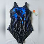 One Piece Athletic Lap Swimming Competition Racing Swimsuit‎ Racerback Size L Blue Size L Photo 9