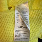 Free People Ottoman Check Knit Sweater Pullover Womens XL Lemon Yellow Boho NWT Photo 13