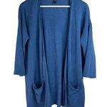 Eileen Fisher Size XS Cardigan Sweater Linen Cotton Blend Open Front Relax Fit Photo 0