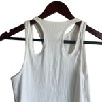 ASTR Women Tank Bodysuit M Ivory Cutouts Ribbed Flirty Y2k Neutral Festival NEW Photo 3
