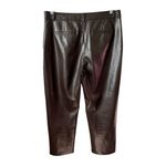 Aritzia Babaton Dark Brown Command Pant Mid-rise Vegan Leather Pants Photo 3