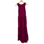 SALONI Suzi Berry‎ Crinkle Crepe Lace Maxi Dress Size 10 NWT Purple Photo 5