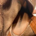 Lucky Brand Orenzo brown leather boots block heel buckle women’s size 8.5 trendy Photo 5