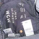 Lucky Brand Dialogue Black Wash Denim High Rise Cut-Off Mom Jean Shorts 14/32 Photo 5