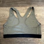 Nike  Women's Gray & Black Athletic Sports Bra Medium Photo 1